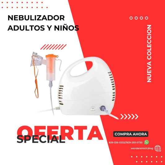 NEBULIZADOR PORTATIL PARA EL HOGAR IDEAL PARA USO EN NIÑOS Y ADULTOS